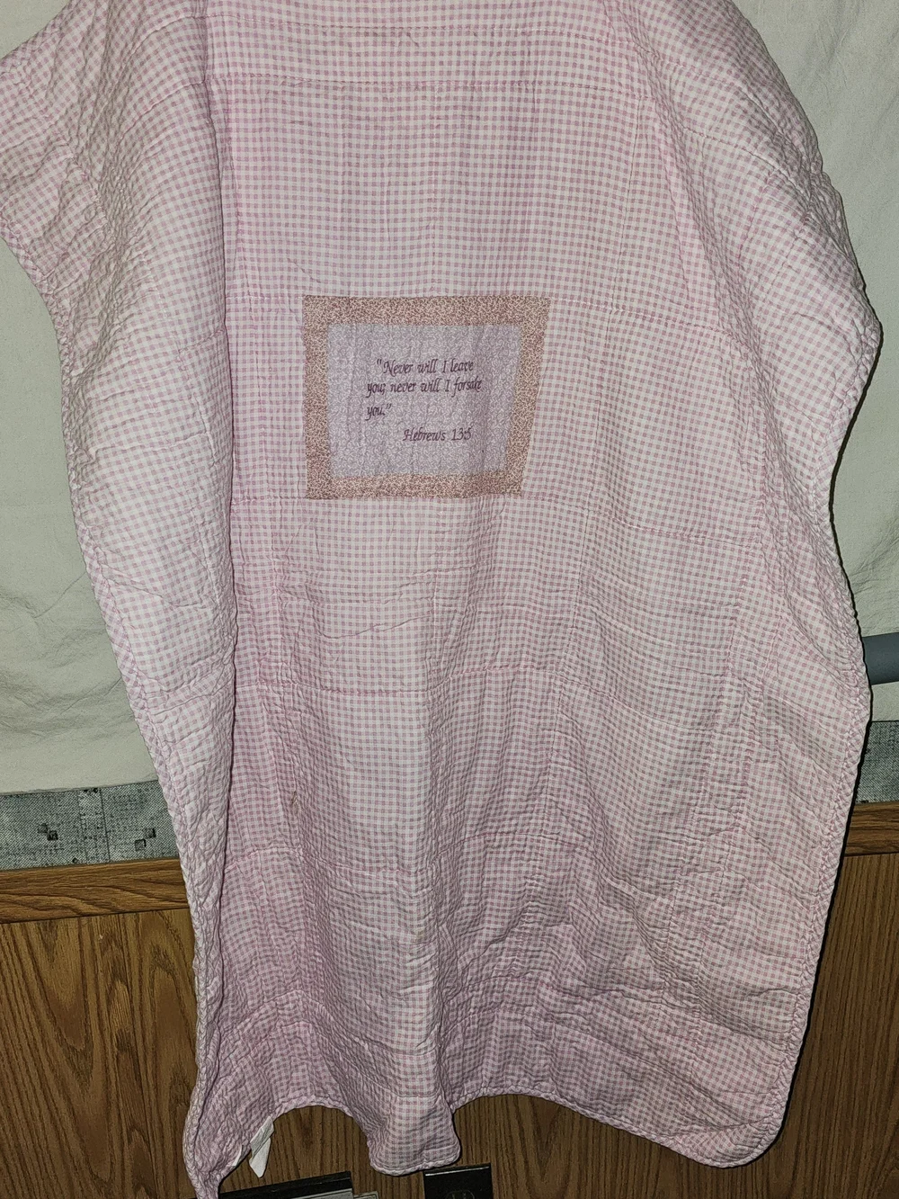 Handmade Pink Patchwork Baby Quilt